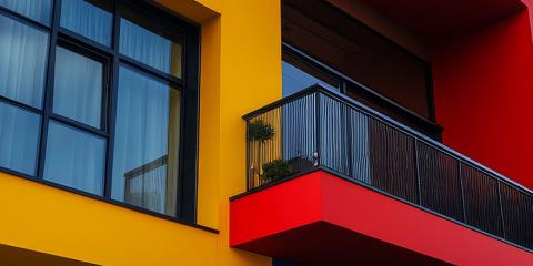 Colorful modern building