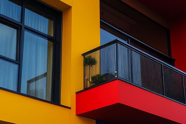 Colorful modern building